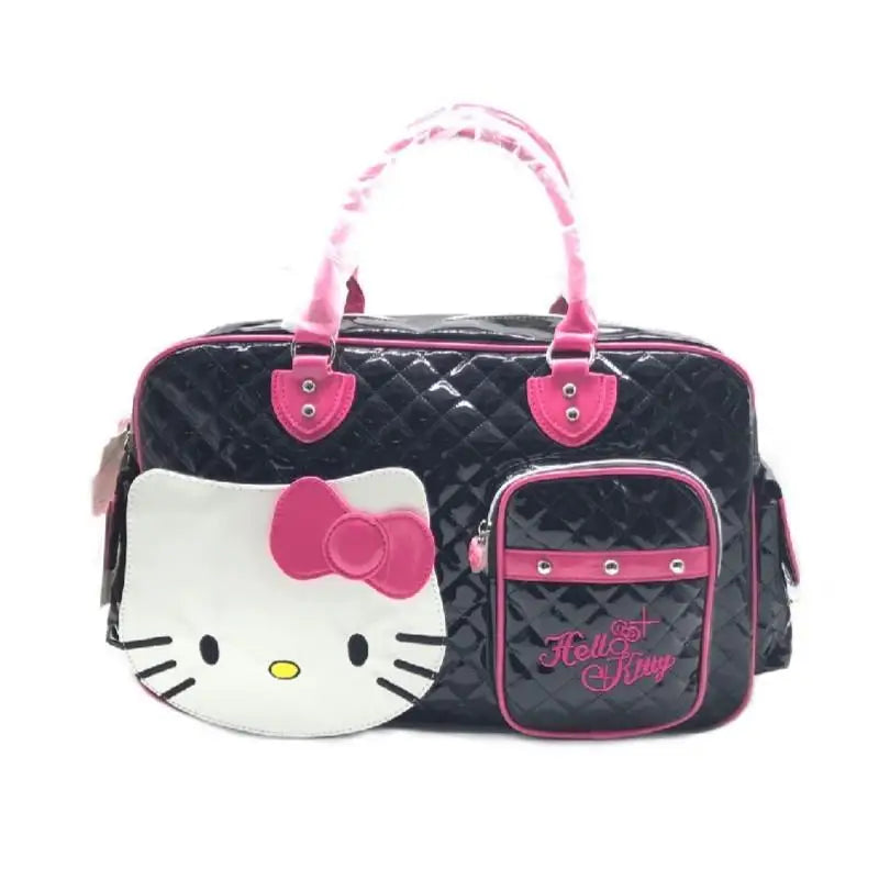 Hello Kitty Handbag Sanrio Travel Satchel Anime Kit Bag Sweetheart Hottie Y2K Girl Crossbody Pu High Capacity Bag Wholesale