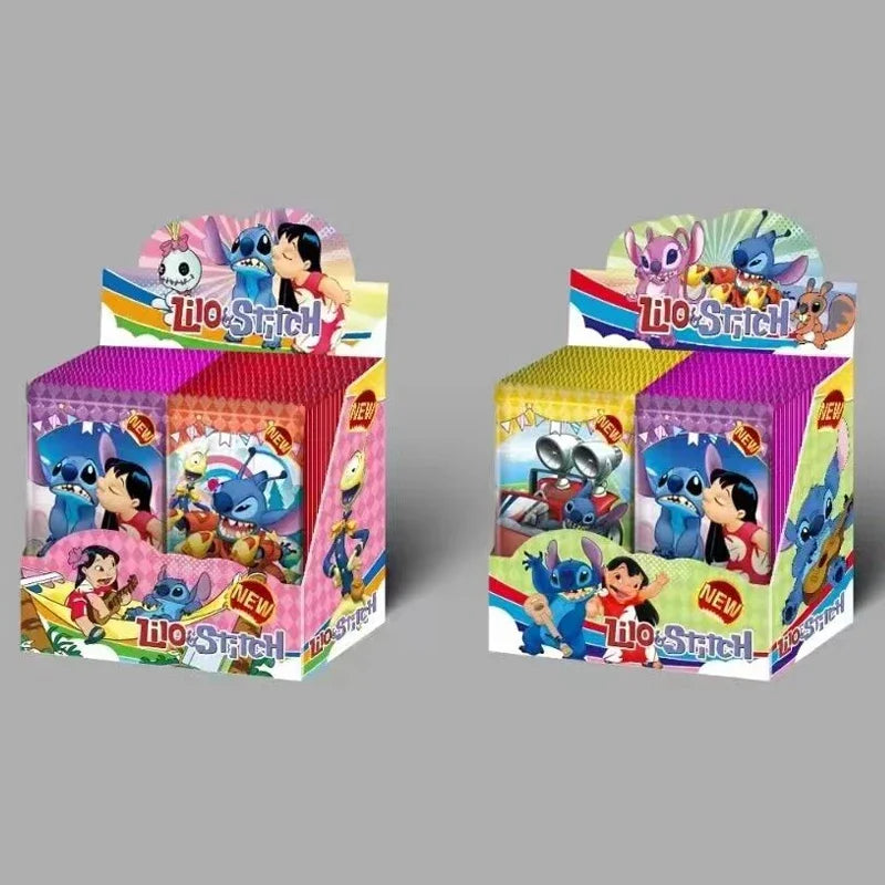 New Interstellar Baby Collection Card Shiny Stitch Cute Stitch Cards Gam Anime Battle Carte for Children Gift Toy
