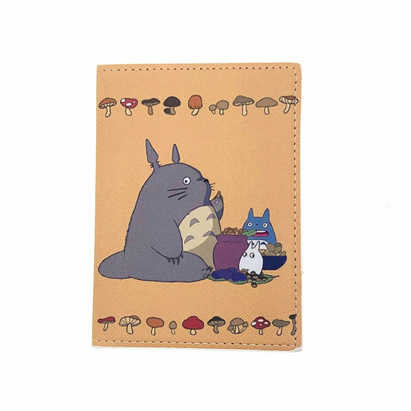 Anime Cartoon Passport Cover Women Girl ID Bank Card Address Holder Boarding Travel Accessories PU Leather Passport Case Wallet