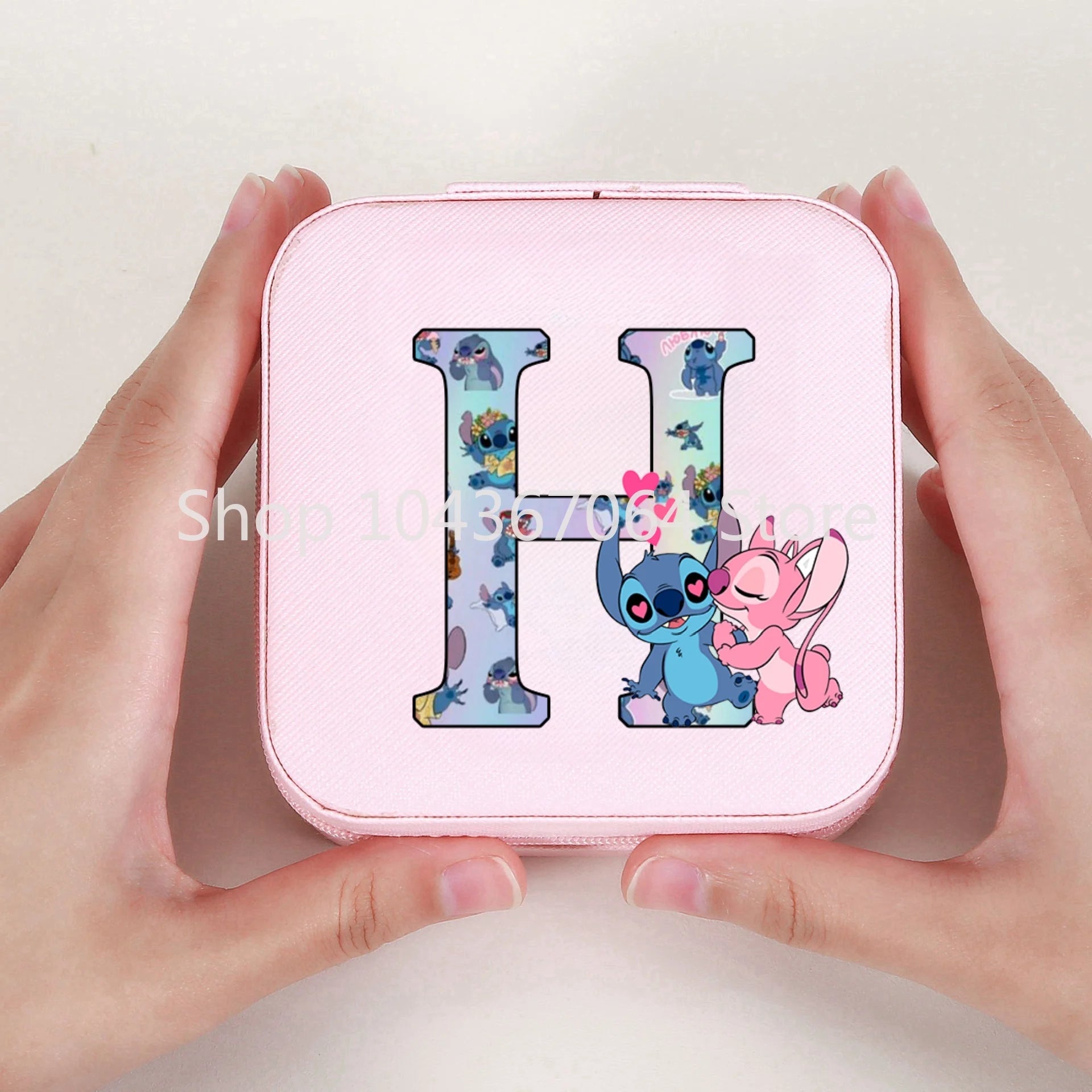 Portable Stitch Jewelry Box Organizer Storage Box Travel Jewelry Case Earrings Necklace Ring Stitch Jewelry Boxes Birthday Gifts