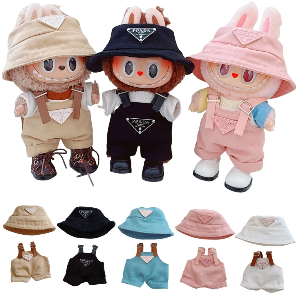 The first and second generations of Labubu only sell 17cm seated party clothes accessories inverted triangle workwear fashion