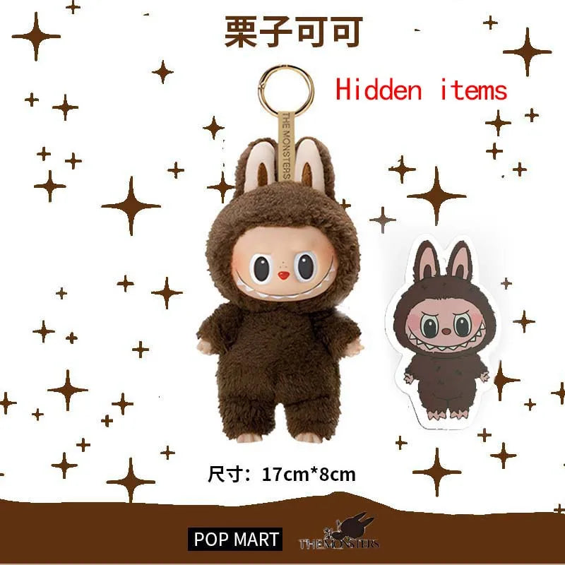 Labubu The Monsters Heartbeat Macaron Enamel Face Pvc Figurine Tabletop Ornament Kawaii Doll Kid Birthday Gift