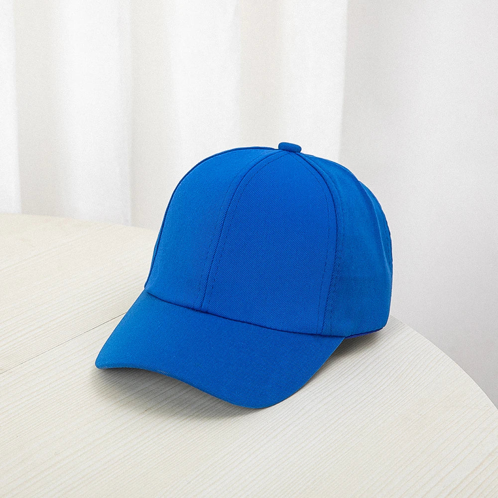 1pcs 2024 New   Fashion Candy Color Kids Baseball Cap  Sun Protection Adjustable Travel Children Baseball Cap