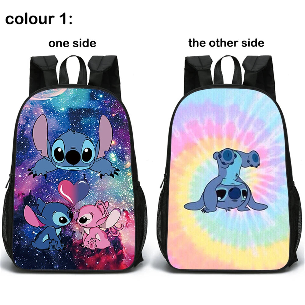 MINISO Lilo & Stitch Angel Cosplay Costume Backpack Computer School Bag Xmas Gift