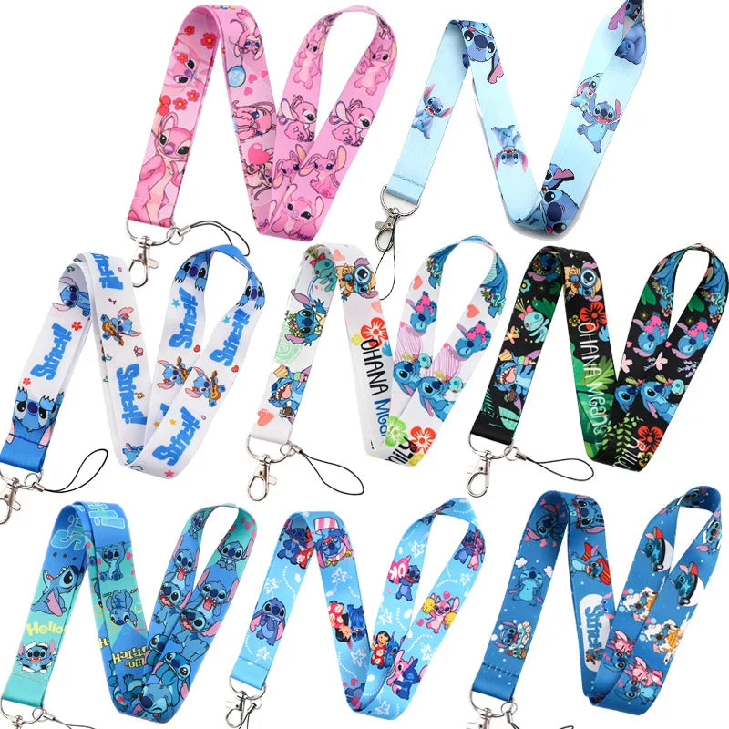 Cartoons Stitch Mickey Minnie Style Mobile Phone Lanyard Boys And Girls Cute Stitch Mobile Phone Straps
