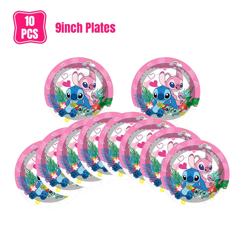 Lilo And Stitch Birthday Decorations Stitch Birthday Girl Party Decor Supplies Balloons Backdrop Banner Plates Cups Tablecloth