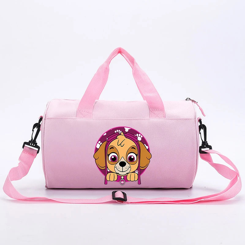 PAW Patrols Kids Cute Barrel Duffel Bag Children Anime Printed Travel Bag Boy Cartoon Fashion Luggage Girl Casual Handbags Gifts
