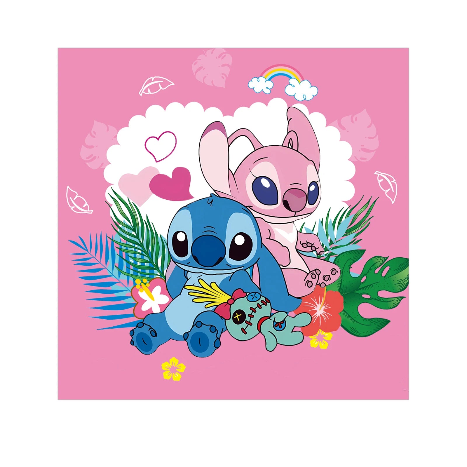 Stitch Birthday Decoration Supplies Disposable Tableware Kit Lilo and Stitch Birthday Party Cups Plates Tablecloth Supplies
