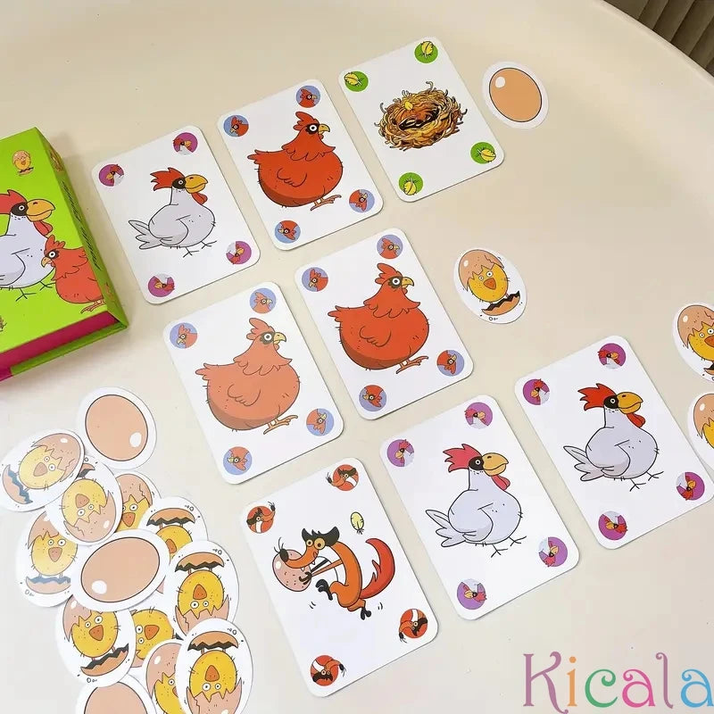 Educational Smart Toys for Kids Chick Run Logic Reasoning Strategy Card Game Learning Educational Toys Kids Card for gifts