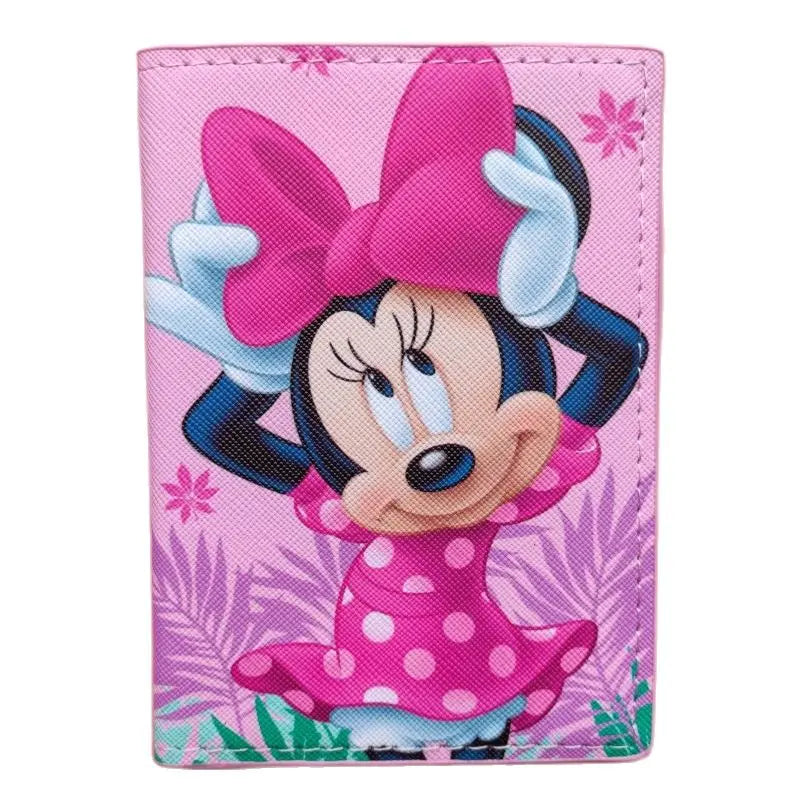 Lovely Minnie Passport Cover for Girls Travel Passport Case Leather Red Cute Passport Wallet Purse Kids Passport Holder