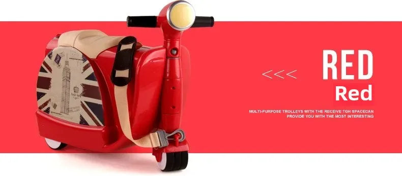 Children Travel luggage locker boy girl Can sit to Accept 50KG baby Multifunction creative suitcase kids Drag box
