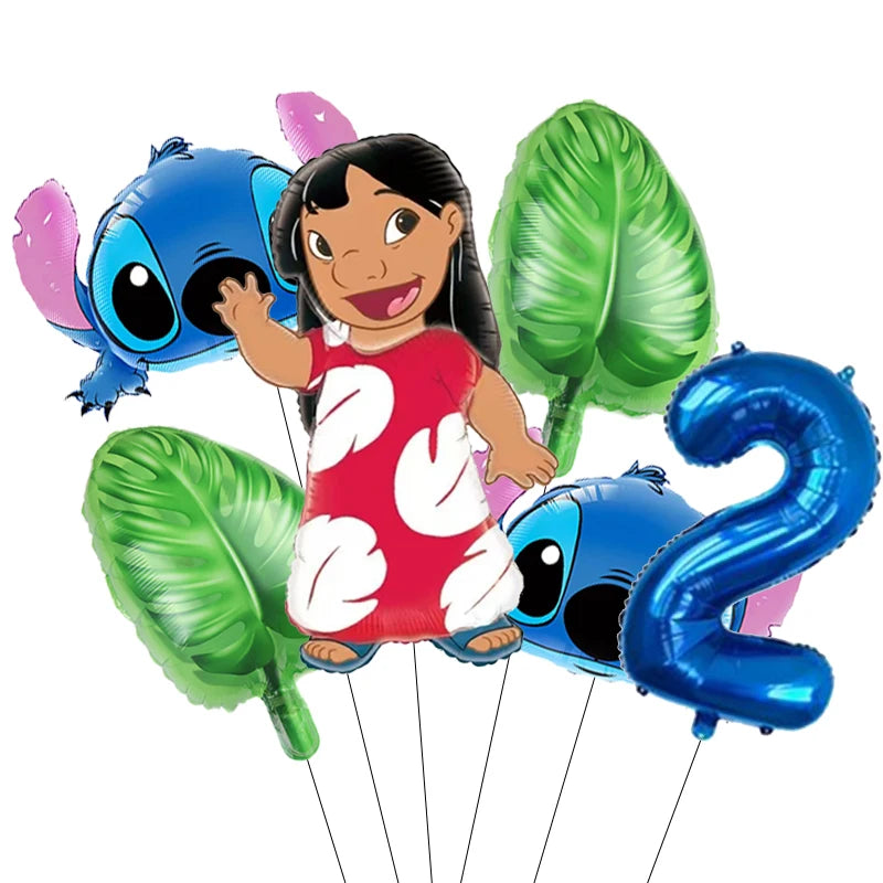 Lilo & Stitch Party Balloons Stitch Number Balloon Garland Arch Kit Baby Shower Birthday Party Decor Kids Toy Gift