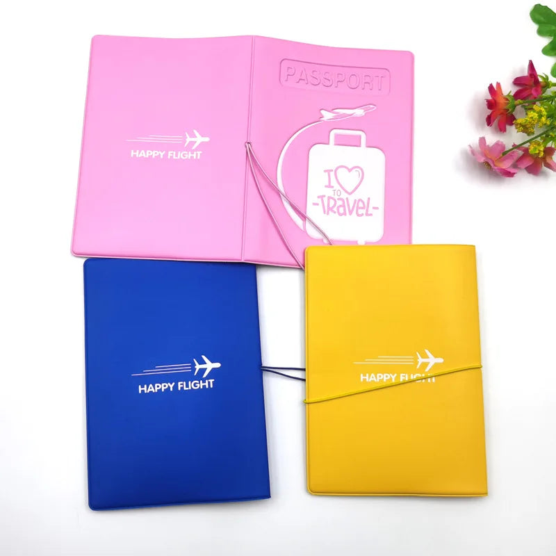 Colorful  Emboss Women's Passport Cover  Print Girls Boys ID Card Holder Travel Ticket Passport Case Drop Shipping