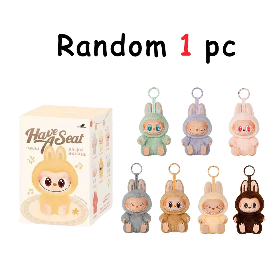 1-7pcs NEW abubu The Monsters V3 Series Blind Plush Box, Vinyl Base Toy, Animated Characters, Mysterious Surprise Box, Keychain