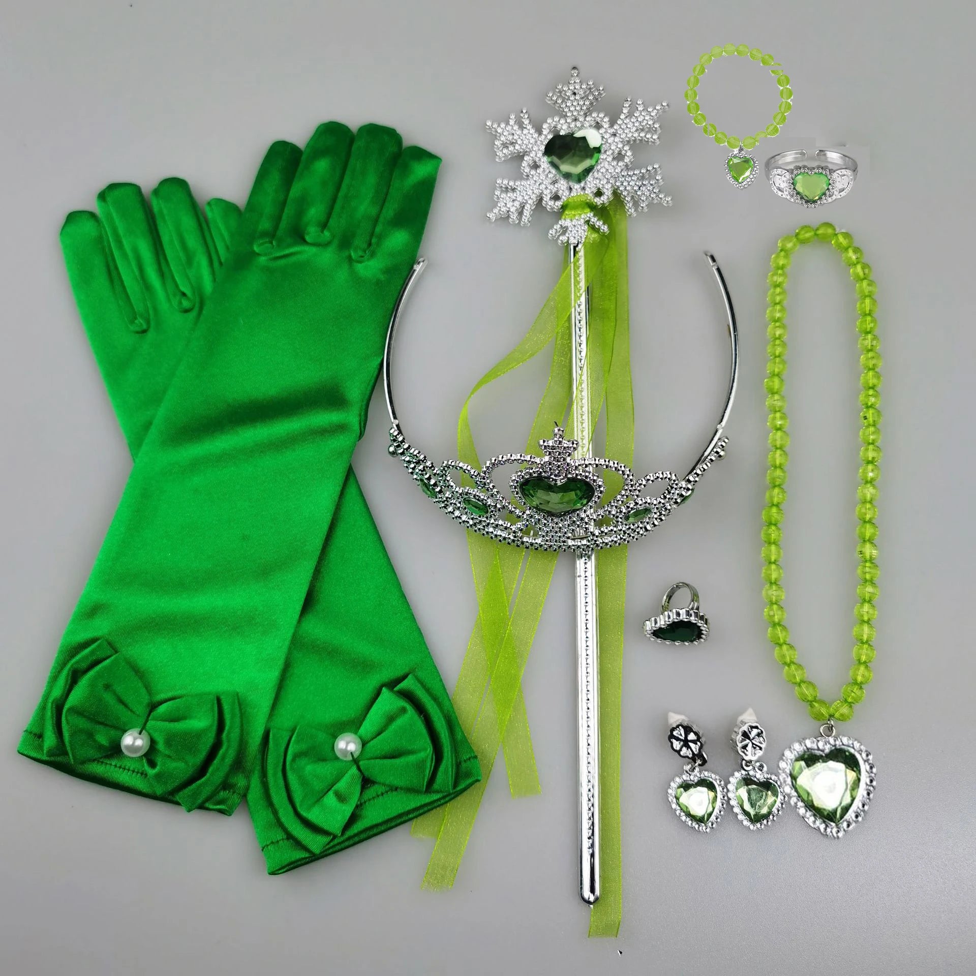 Girls Cosplay Elsa Anna Princess Crown Magic Wand Costume Headband Party Rhinestone Hair Bands For Kids Hairband Gifts Toys