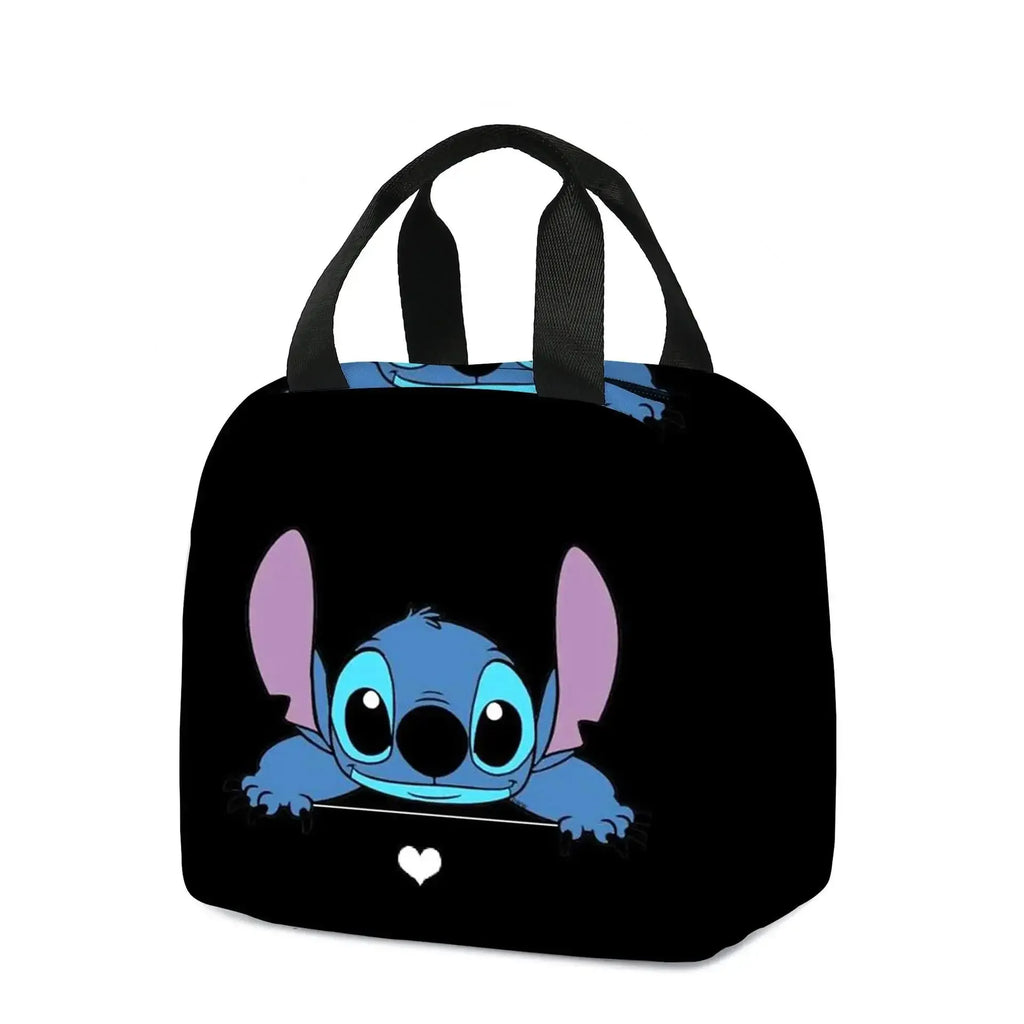MINISO Stitch Children's Lunch Bag Primary School Lunch Box Bag Children's Best Gift Cartoon Mochila Best Gift for Children