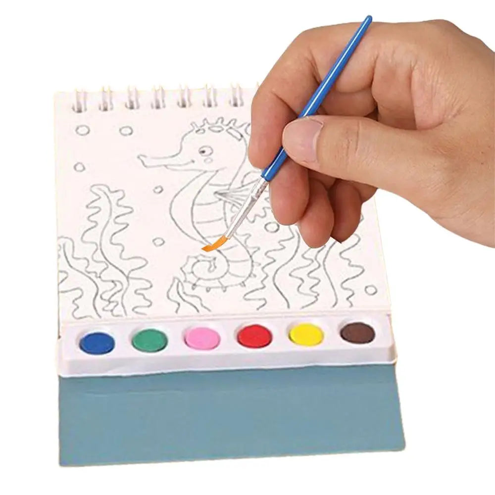 Coloring Book 20 Pages Portable Watercolor Coloring Book Kindergarten Colored Graffiti Enlightenment Note Picture Book