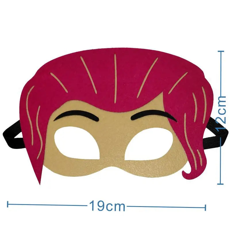 12Pcs Pokemon Felt Mask Anime Cosplay Pikachu Eevee Eye Mask Kids Birthday Party Decoration Dress Up Masquerade Party Supplies