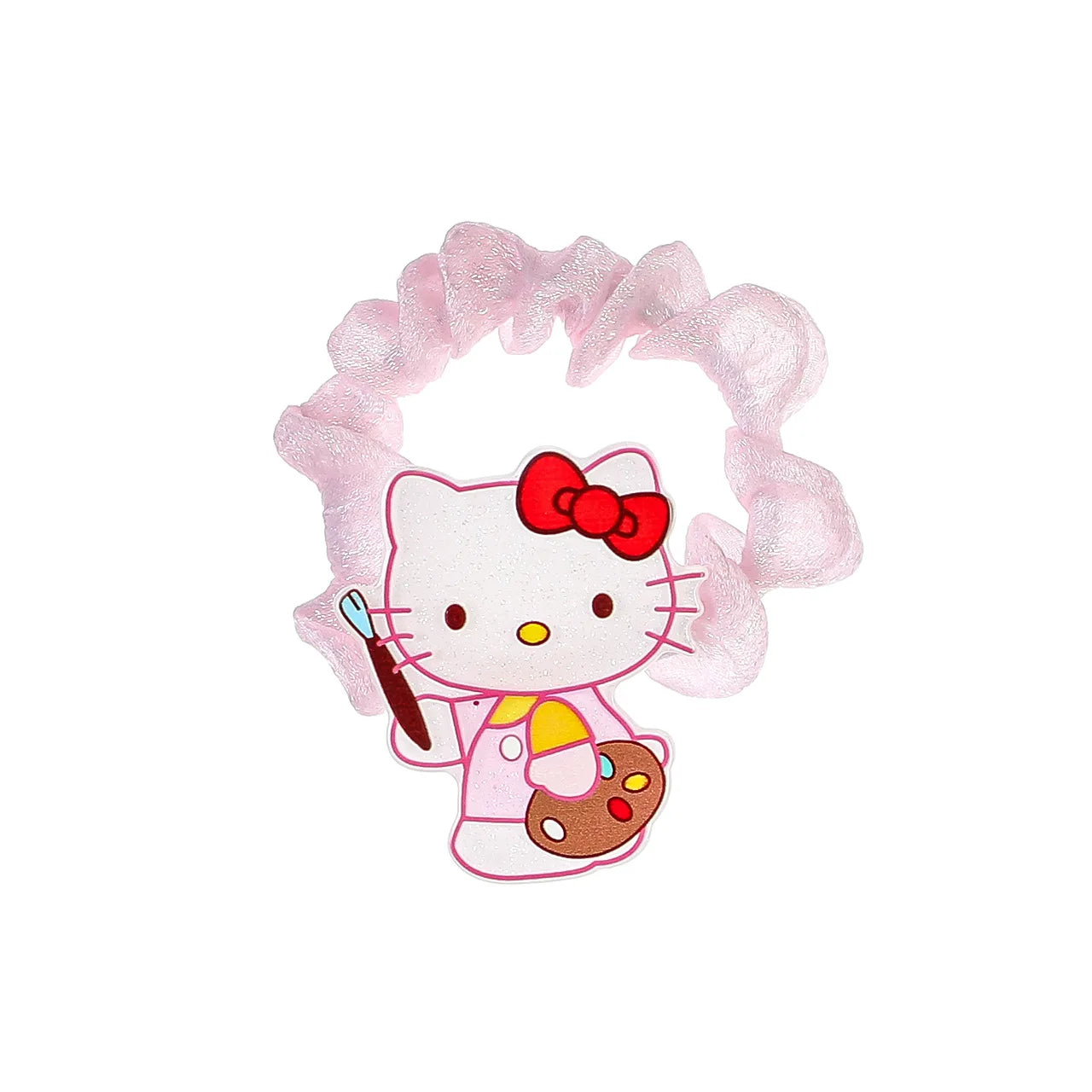 Sanrio Hello Kitty Cat Hair Band Cute Cartoon Girl&Child Sweet Kawaii Bestie Hairpin Charm Ponytail Holder Holiday Gifts