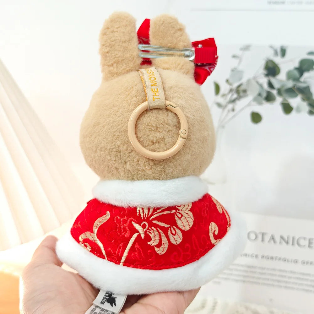 17cm Mini Plush Doll'S Clothes Outfit Accessories For Labubu V1 V2 Christmas Cookie Man Sweater Hat Clothing New Year Gift