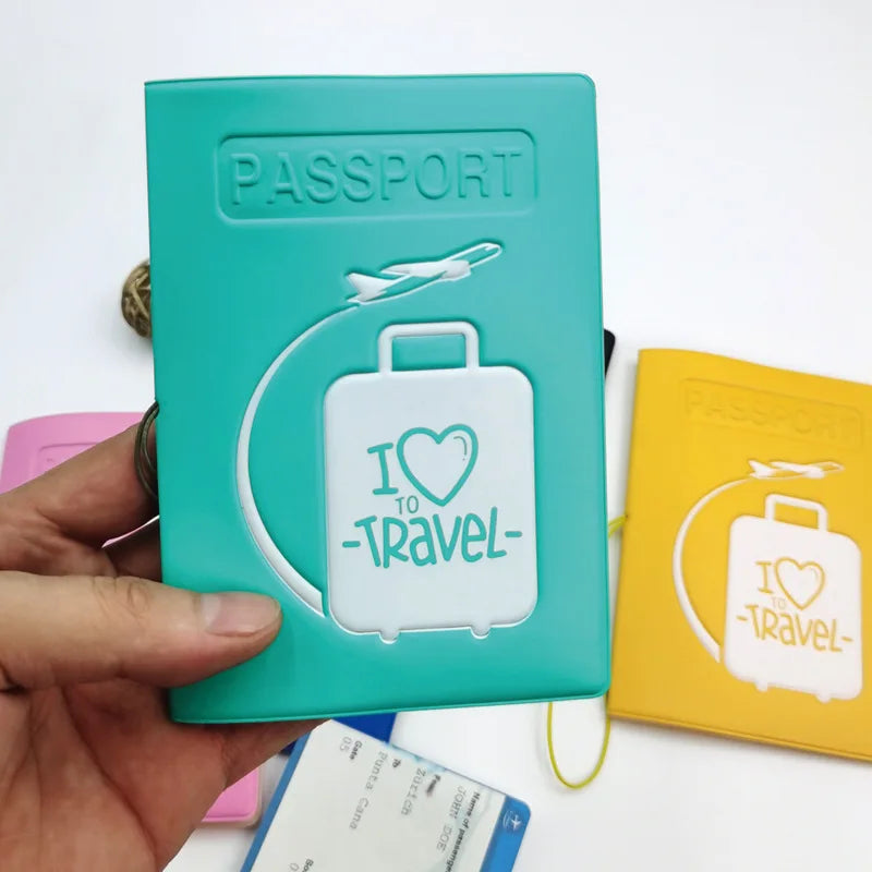 Colorful  Emboss Women's Passport Cover  Print Girls Boys ID Card Holder Travel Ticket Passport Case Drop Shipping