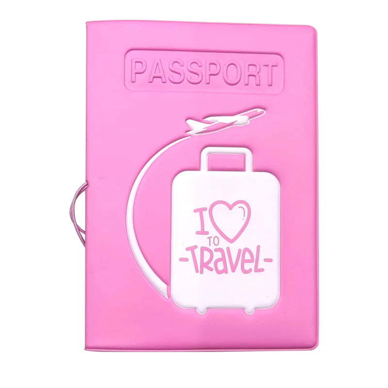 Colorful  Emboss Women's Passport Cover  Print Girls Boys ID Card Holder Travel Ticket Passport Case Drop Shipping