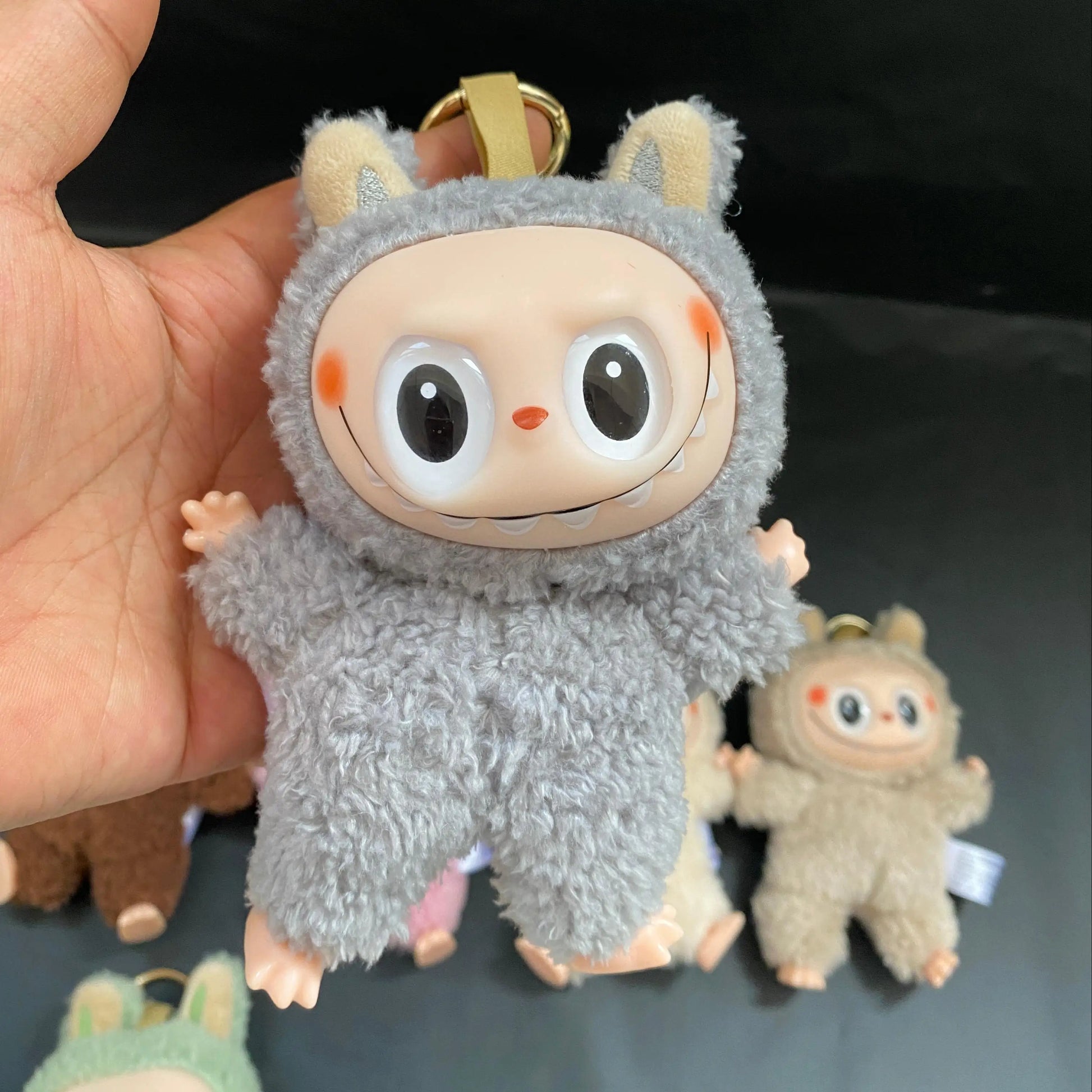 Mokoko Labubu The Monsters Vinyl Face Doll Heart-Moving Macaron Doll Blind Box Blind Bag Hanging Pendant Christmas Birthday Gift