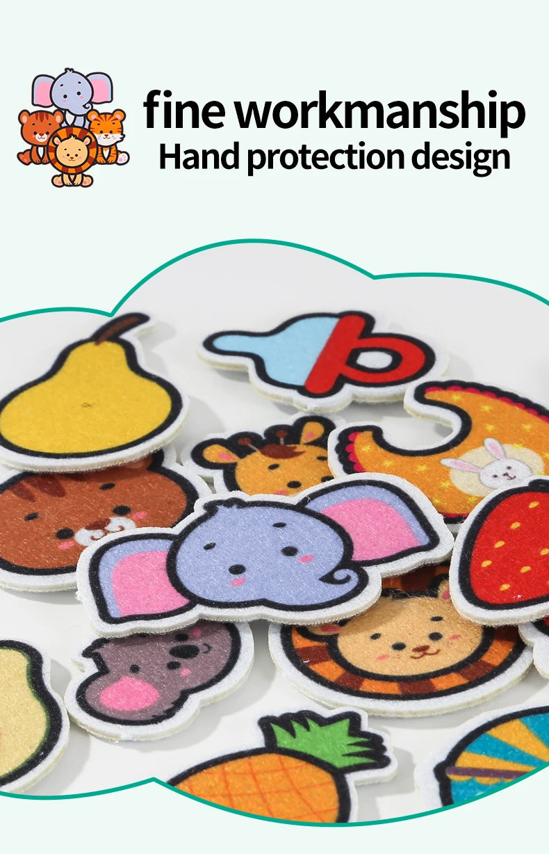 Busy Book Matching Game  Storytelling Busy Board Kids Fine Motor Early Education Toy Campus Theme Baby Gifts