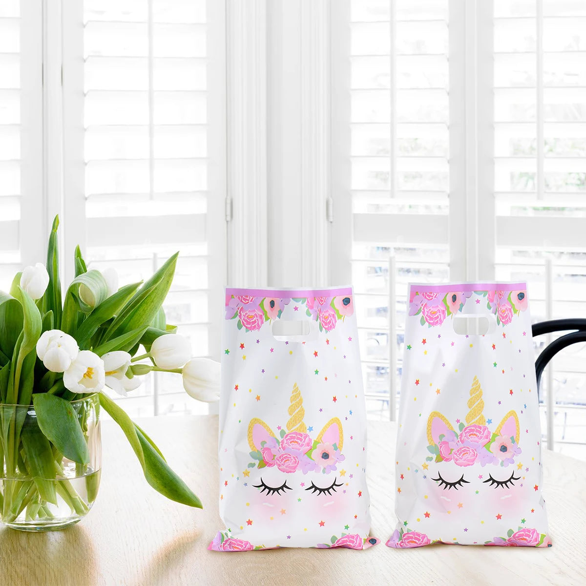 10/25/50pcs Handbag Candy Bags Unicorn Birthday Party Decor Kids Gift Packing Bag 1st Birthday Baby Shower Girl Party Supplies