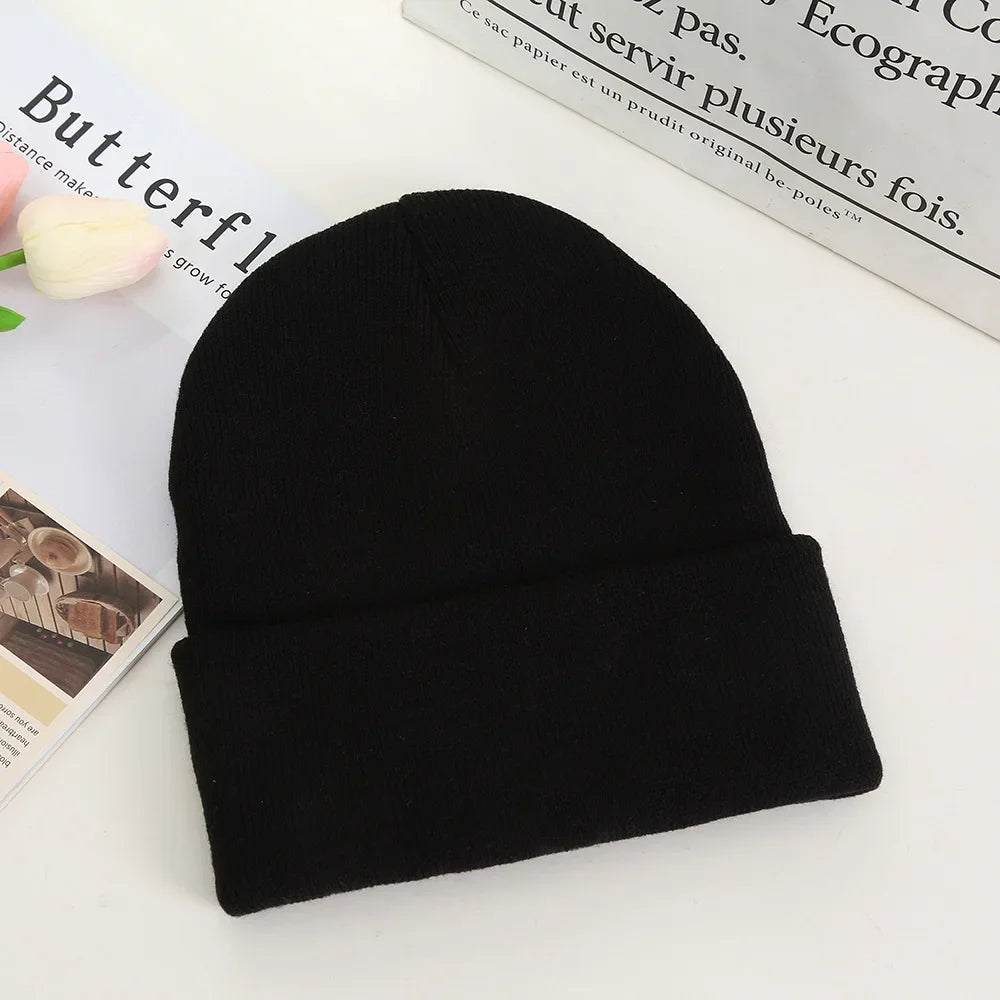 Stitch Winter Hats for Women Men Beanies Knitted Solid Cute Hat Girls Autumn Female Beanie Caps Warmer Bonnet Ladies Casual Cap