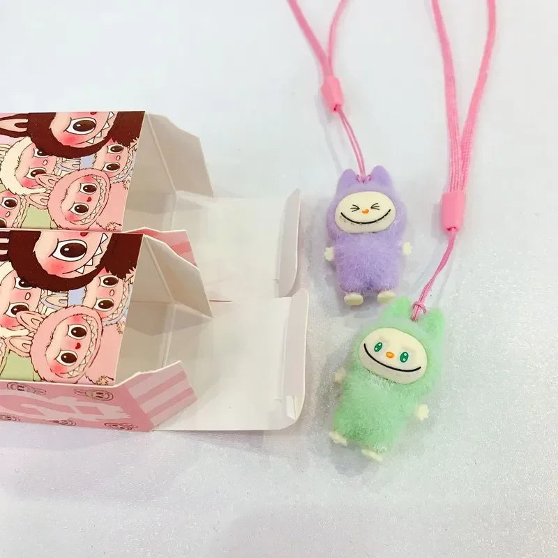 New Cartoon Labubu Resin Plush Blind Box Pendant Backpack Accessories Desktop Cute Ornament Children'S Surprise Birthday Gifts