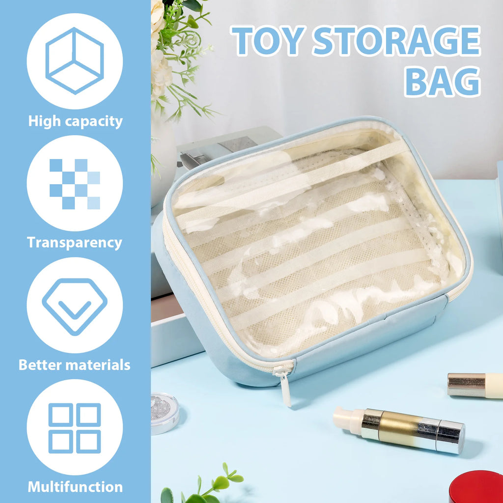 4 Pcs Toy Storage Bag with Top Handle and Zipper Large Capacity Board Game Storage Reusable Toy Organizer Bag for Board Games