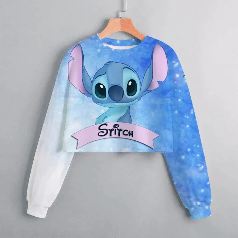 23024New Lilo & Stitch Cartoon Anime Hoodie for Boy Girl Kids 3D Print Women Clothing Coat Streetwear Sweatshirt Zipper
