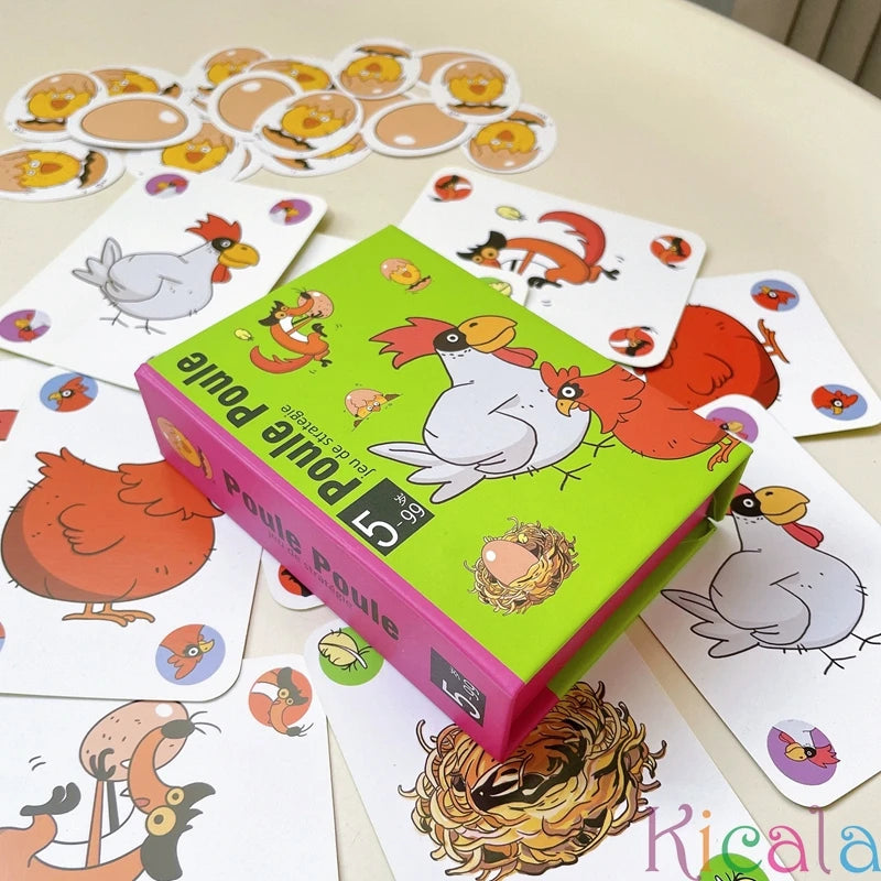 Educational Smart Toys for Kids Chick Run Logic Reasoning Strategy Card Game Learning Educational Toys Kids Card for gifts