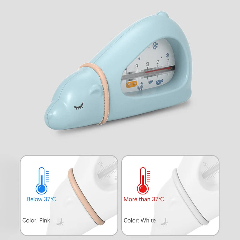 Baby Bath Thermometer Cute Bear Kids Bathtub Safety Bathing Floating Toys Upgraded Sensor Shower Water Temperature Gauge