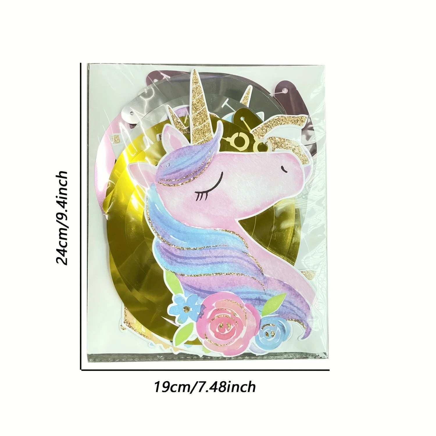 Magical Unicorn Swirl Decorations - Perfect For Birthday Parties, Weddings & More - Durable Plastic Princess Theme Party Supplie