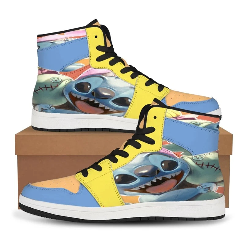 Lilo & Stitch Sneakers Kawaii Cartoon Stitch Shoes boys girls Little Monster Pattern Shoes Fashion Casual Sports Shoes
