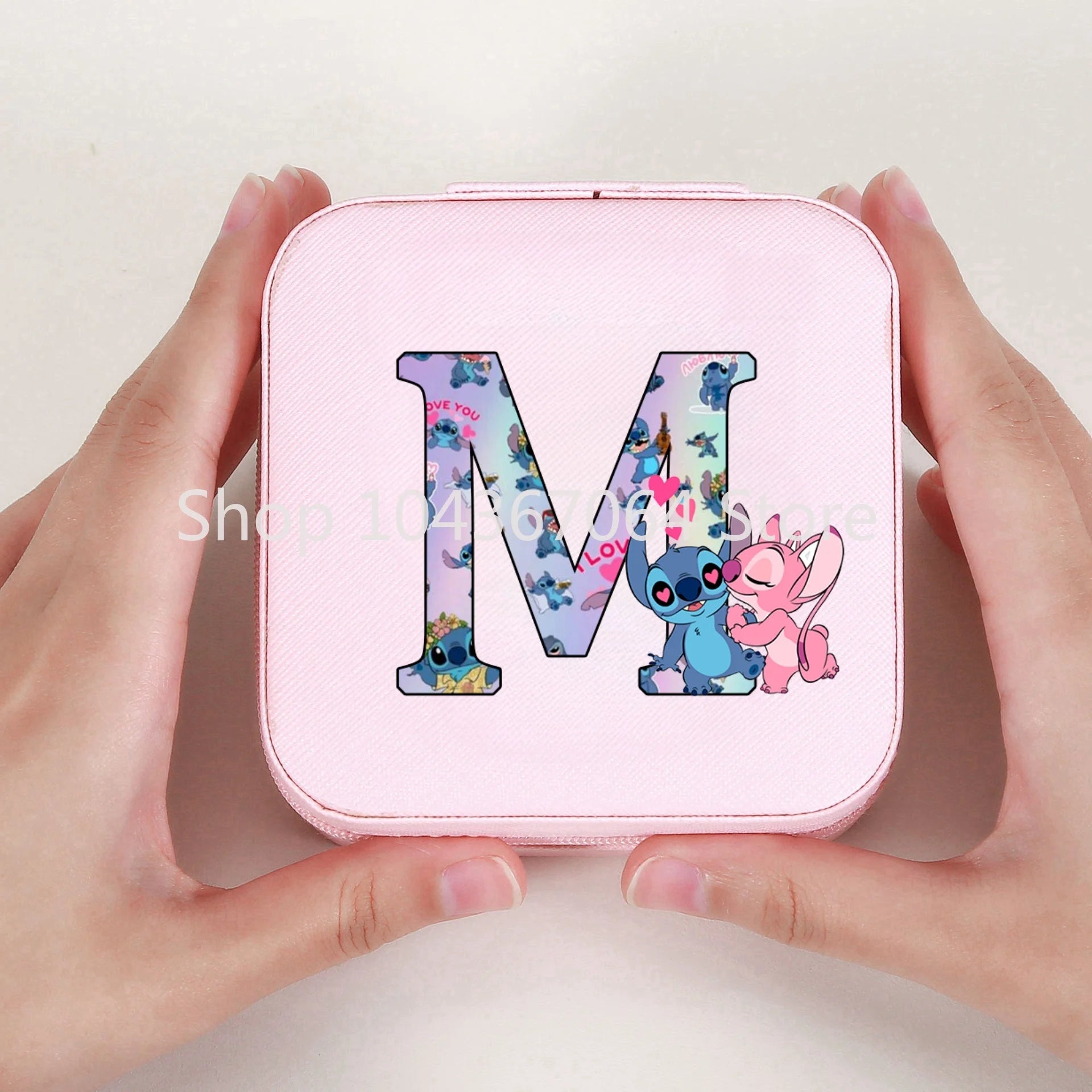 Portable Stitch Jewelry Box Organizer Storage Box Travel Jewelry Case Earrings Necklace Ring Stitch Jewelry Boxes Birthday Gifts