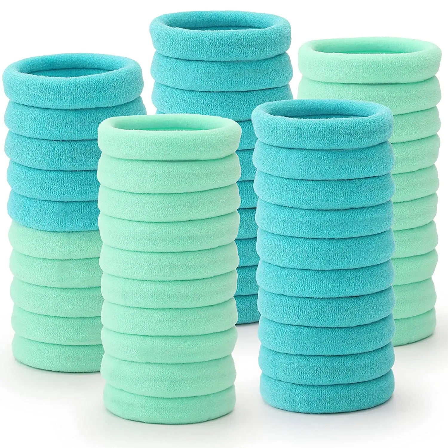 50Pcs/Set Girls Colorful Nylon Elastic Hair Bands Women Rubber Bands Headband Scrunchie Kids Ponytail Holder Hair Accessories