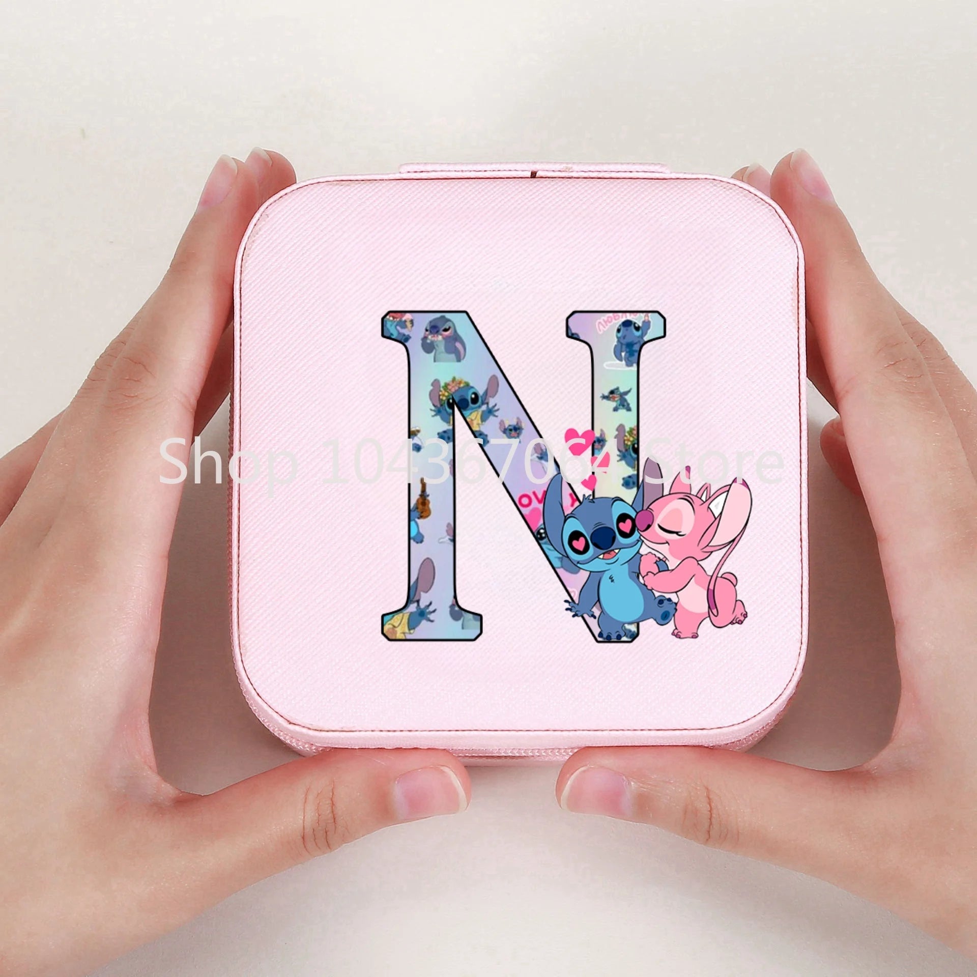 Portable Stitch Jewelry Box Organizer Storage Box Travel Jewelry Case Earrings Necklace Ring Stitch Jewelry Boxes Birthday Gifts