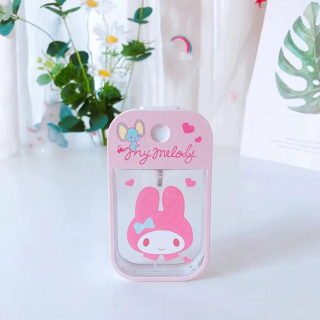 Sanrio Travel Bottle Refillable Melody Hello Kitty Spray Bottle Travel Portable Cinnamoroll Kuromi Pompompurin Bottl Girl Gifts