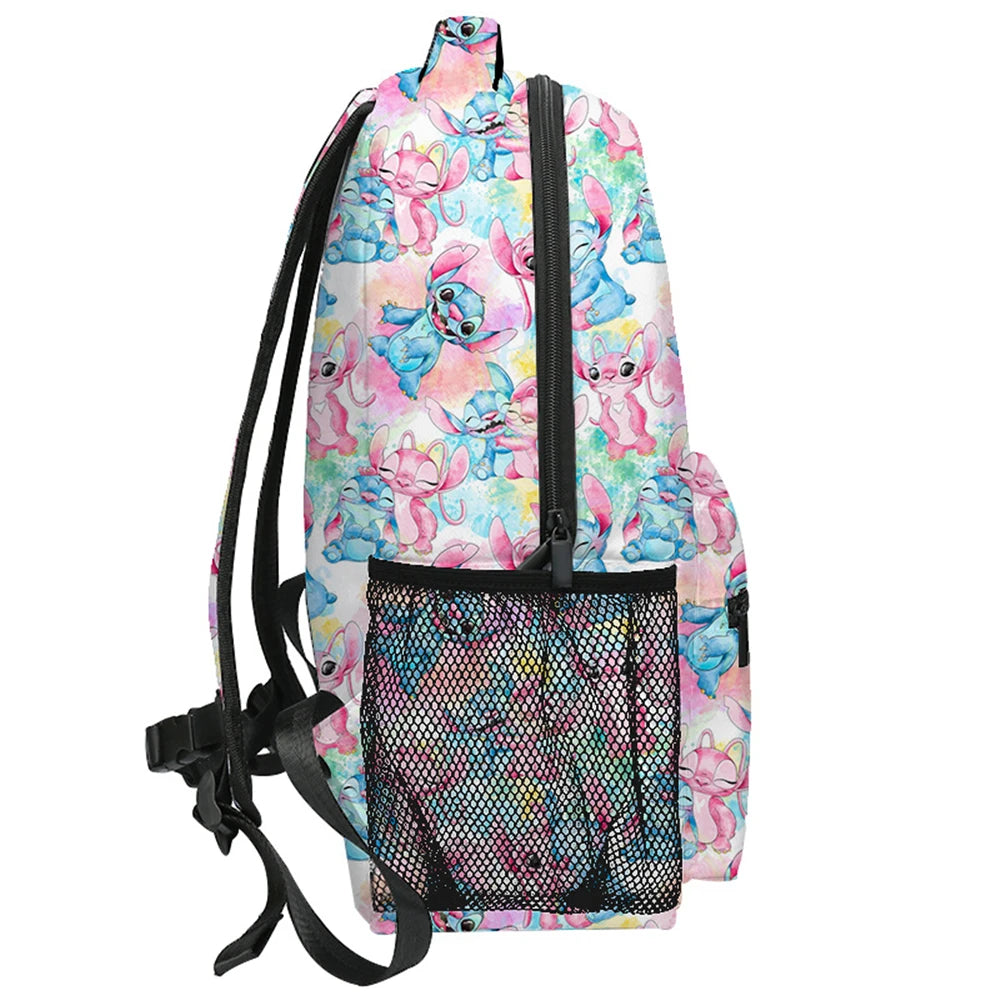 MINISO Lilo & Stitch Angel Cosplay Costume Backpack Computer School Bag Xmas Gift