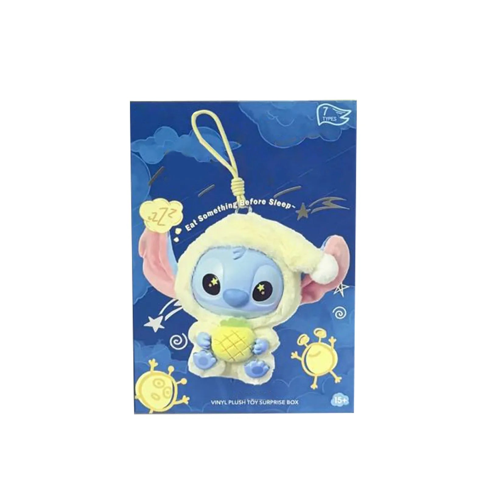 Stitch Eat Something Before Sleep Series Blind Box Plush Dolls Pendant Cute Doll Dog Ornament Mystery Box Surprise Toys Gifts