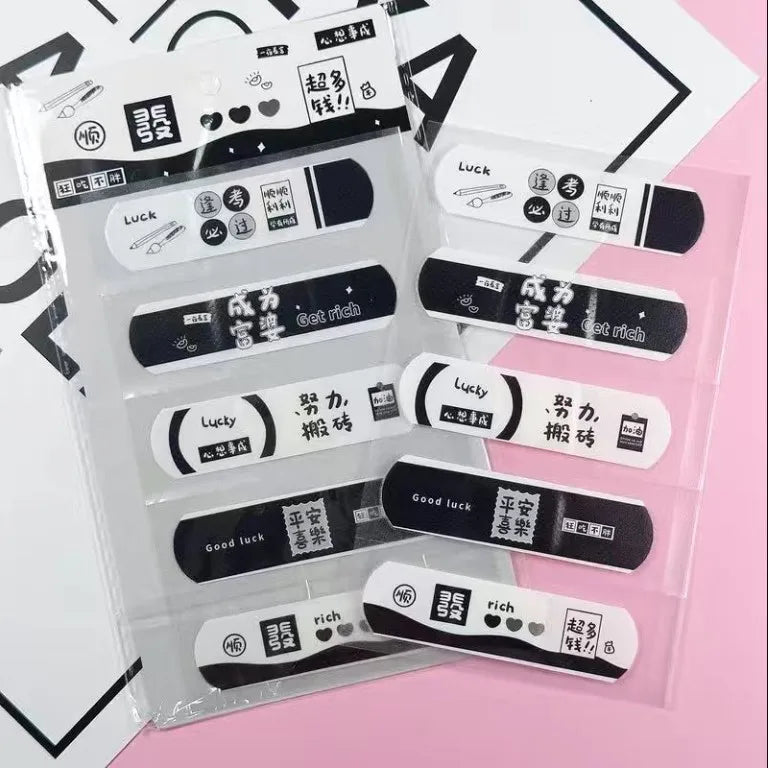 5pcs Cute Cartoon Waterproof Breathable Bandages for Girls Anti Blister Ins Style Adhesive Wound Care Plasters Baby Bandage