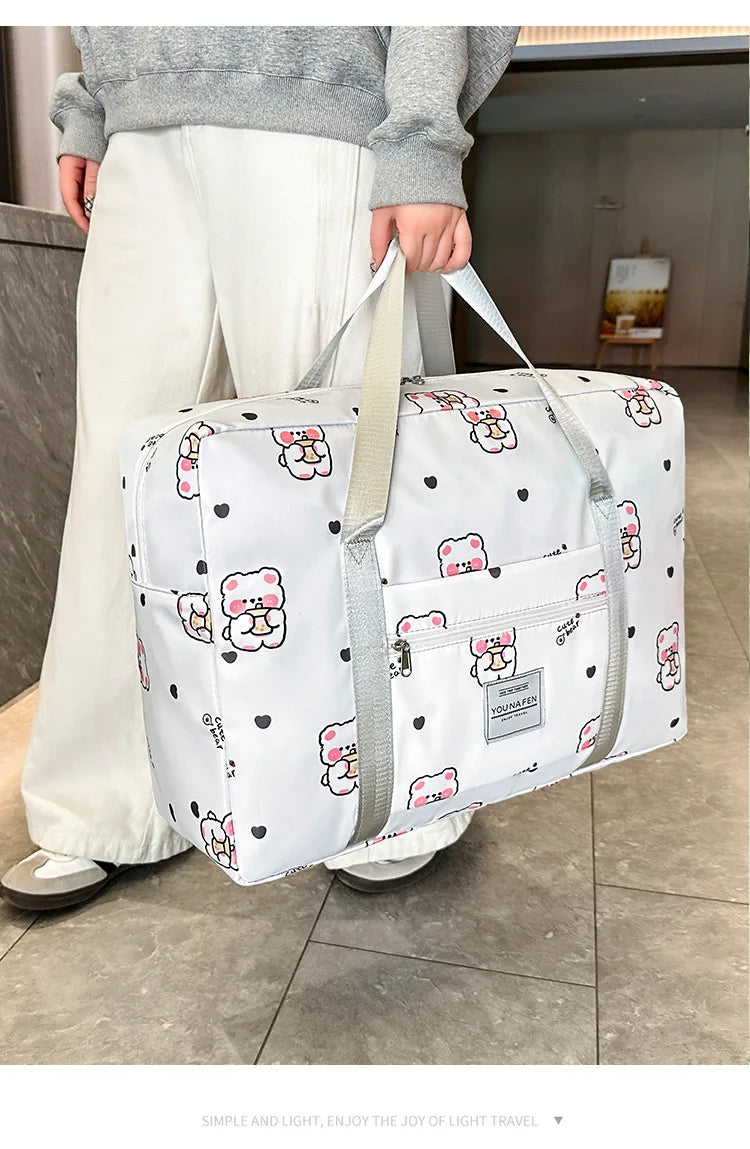 Large Capacity Travel Bag Portable Business Trip Light Portable Student Trolley Case Luggage Bag Maternity Storage Bag for Girls