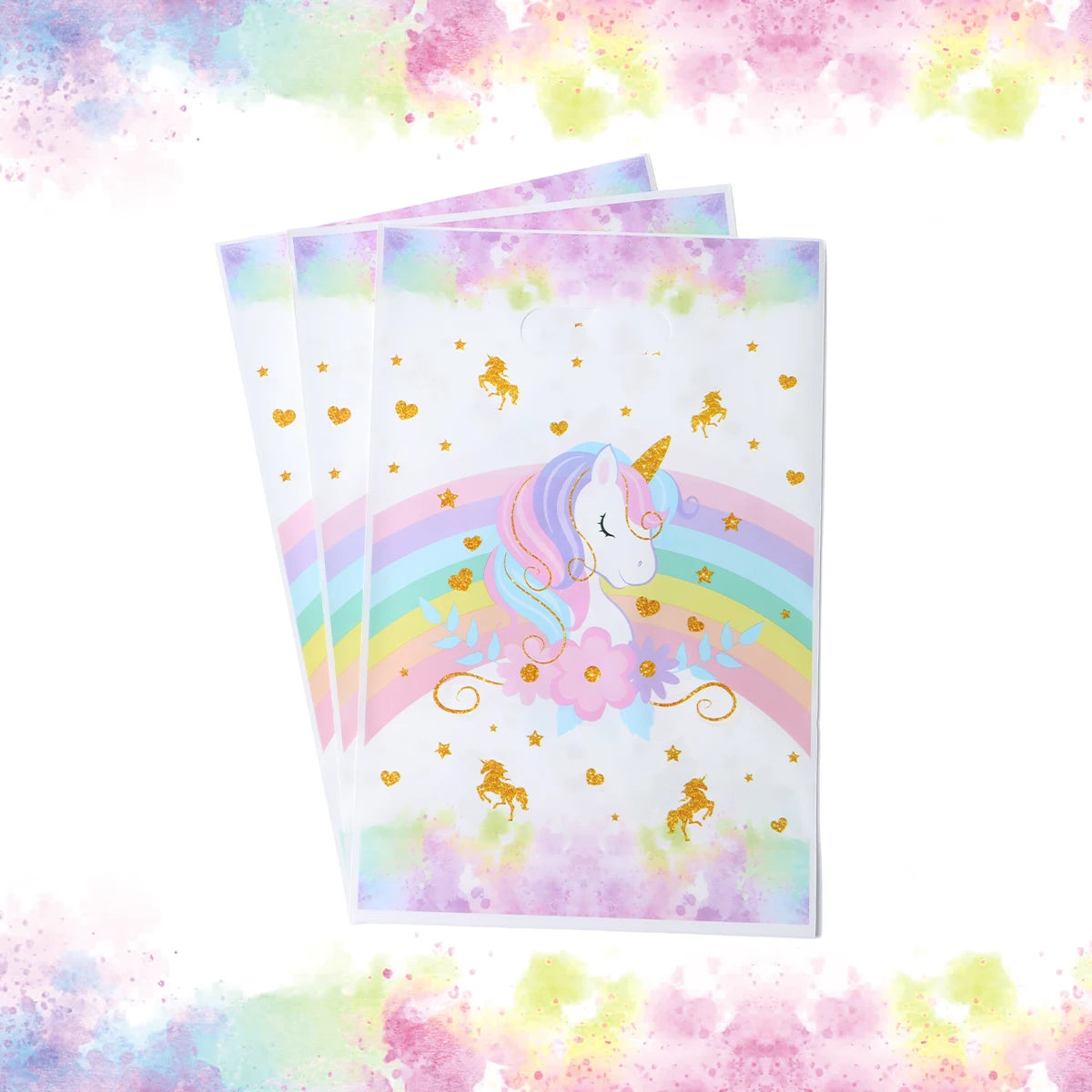 10/25/50pcs Handbag Candy Bags Unicorn Birthday Party Decor Kids Gift Packing Bag 1st Birthday Baby Shower Girl Party Supplies