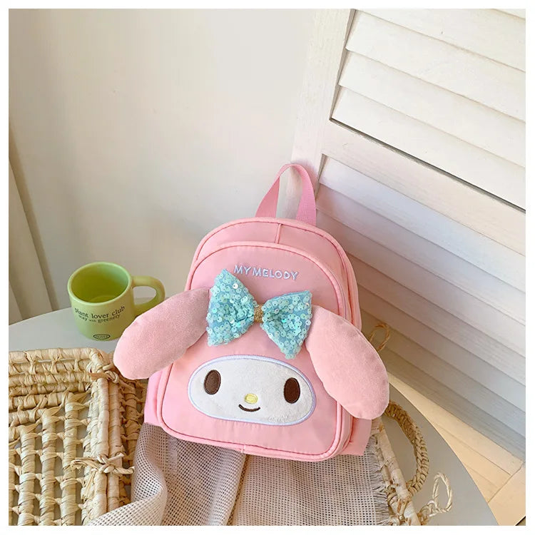 Sanrio Cinnamoroll Backpack Melody Crossbody Bag Kids Storage Backpack Travel Packsack Anime Peripheral Girls Holiday Gifts