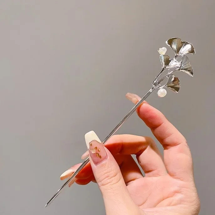 Chinese Style Tassel Hair Clip For Women Hair Stick Pins Flower Handmade Hairpins Charm Jewelry Accessories Hair Ornaments 머리핀