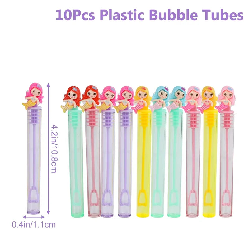 Blue Pink Unicorn Bubble Tube Soap Bottle Unicorn Birthday Party Decor Kids Favors Toys for Guests Gifts Baby Shower