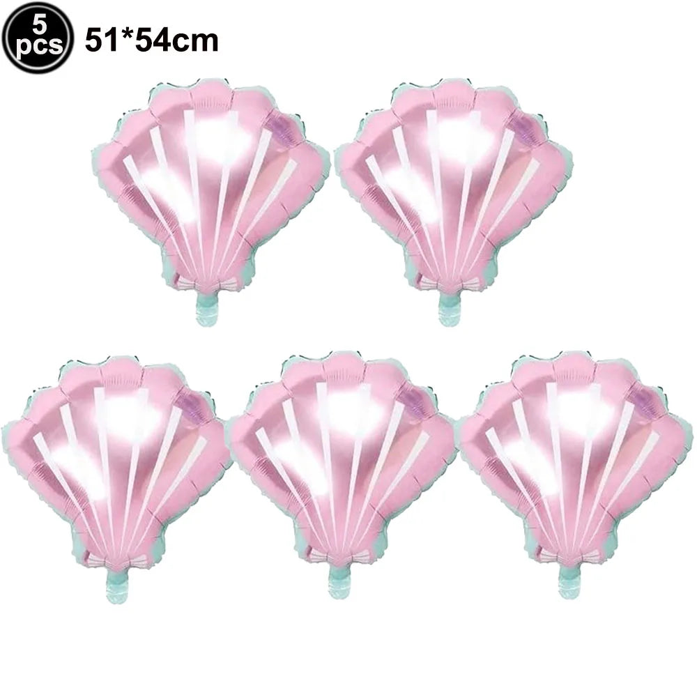 Standing Aluminum Film Smile Mermaid Balloon Children Birthday Partry Decor Supplies Lovely Surprise Toy Baby Shower Balloon